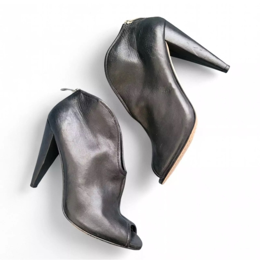 Vince Camuto Open toe 'Alexia' Leather ankle boots